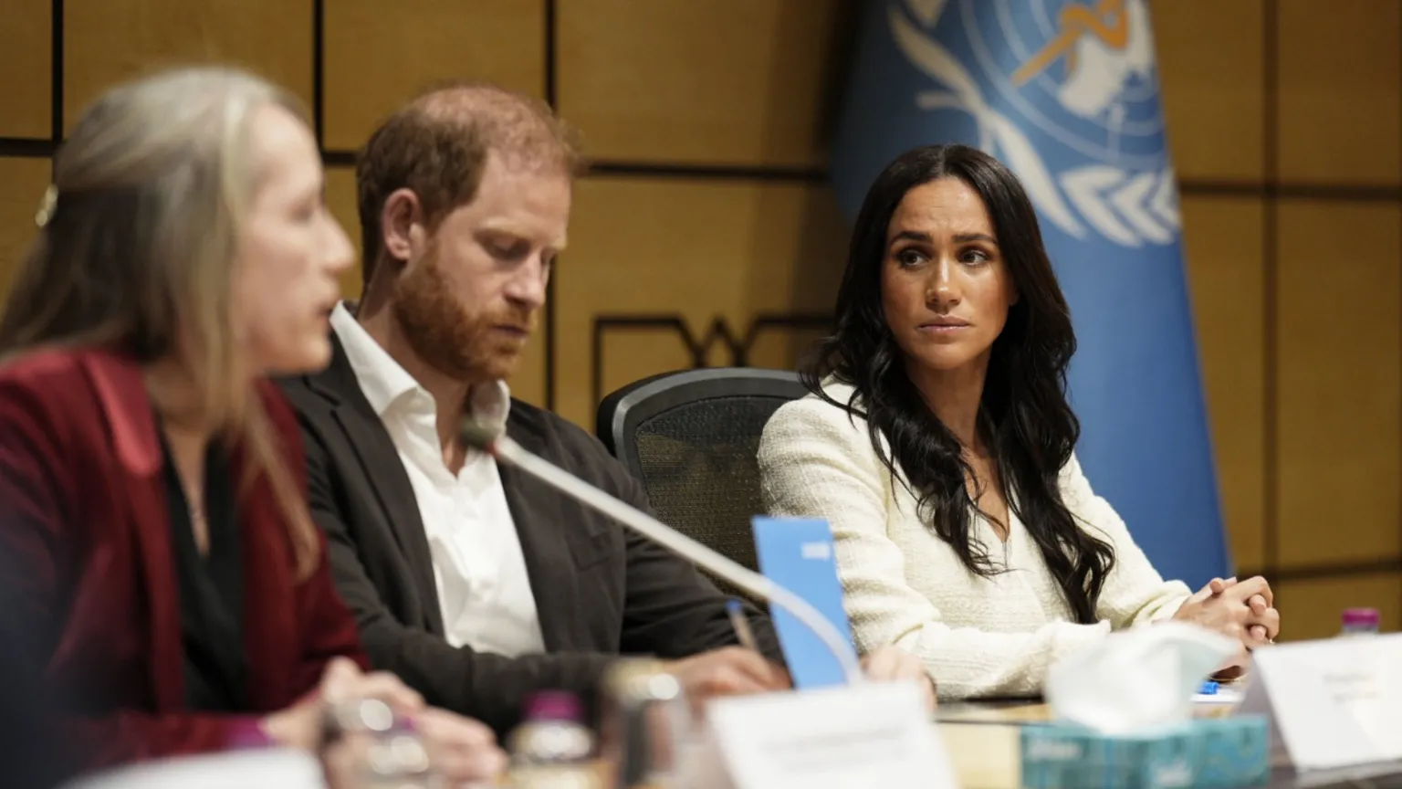  The Duke and Duchess of Sussex attended a World Health Organization round-table event with key donors and humanitarian partners