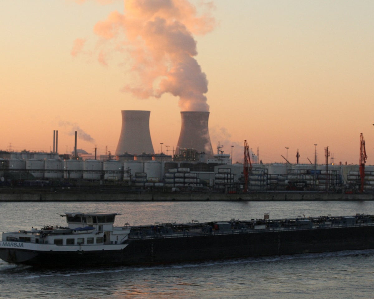The nuclear plant of Doel is seen near the port of Antwerp, Belgium.