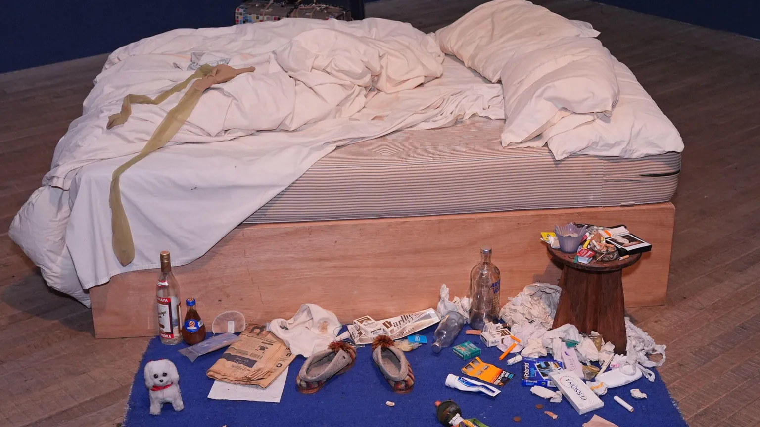 Yui Mok/PA Wire Dame Tracy Emin’s artwork, My Bed, 1998, ahead of the new exhibition, Tracey Emin: A Second Life at London's Tate Modern