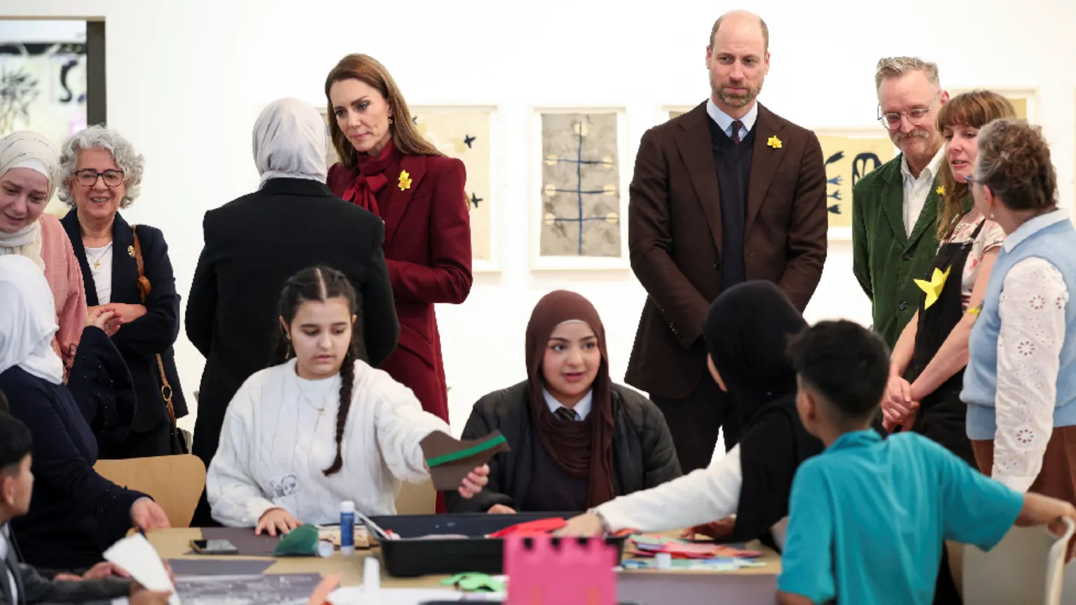  William and Kate in Oriel Davies, a public contemporary art gallery based in Newtown