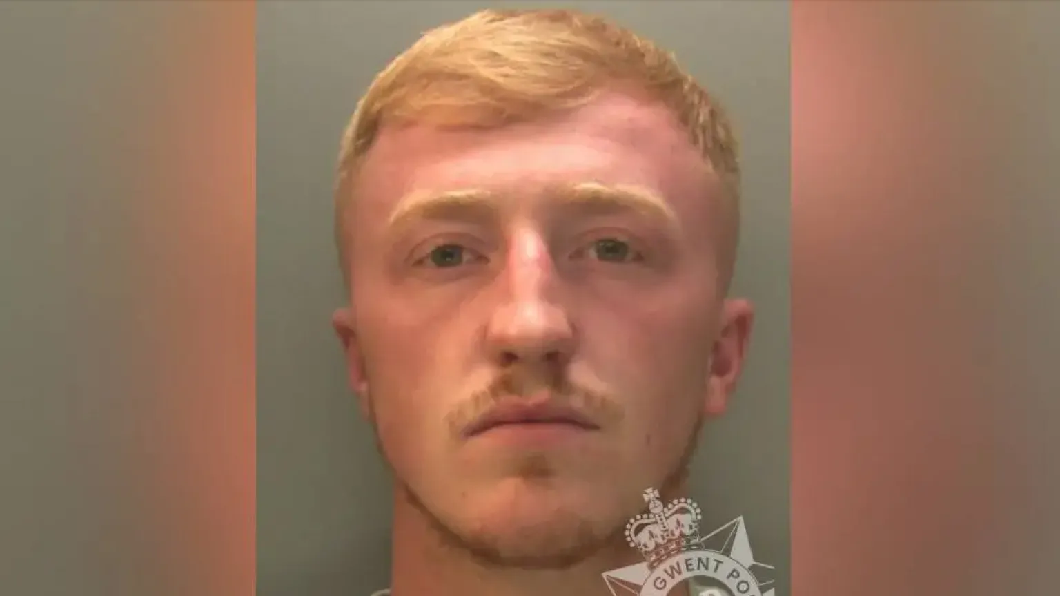 Gwent Police Custody image showing Roberts looking at the camera. He has short ginger hair.