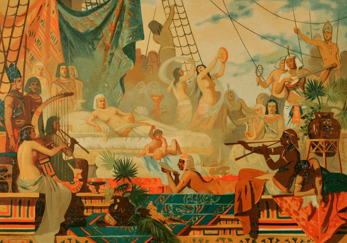 Cleopatra waiting for her lover Mark Antony by Dionisio Baixeras (1862-1943).