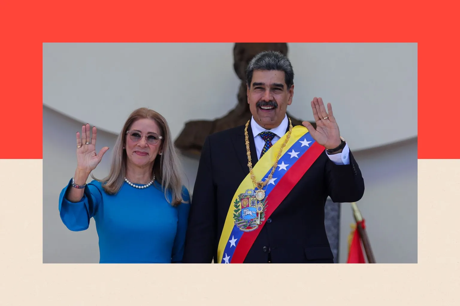  President of Venezuela Nicolas Maduro and his wife Cilia Flores 