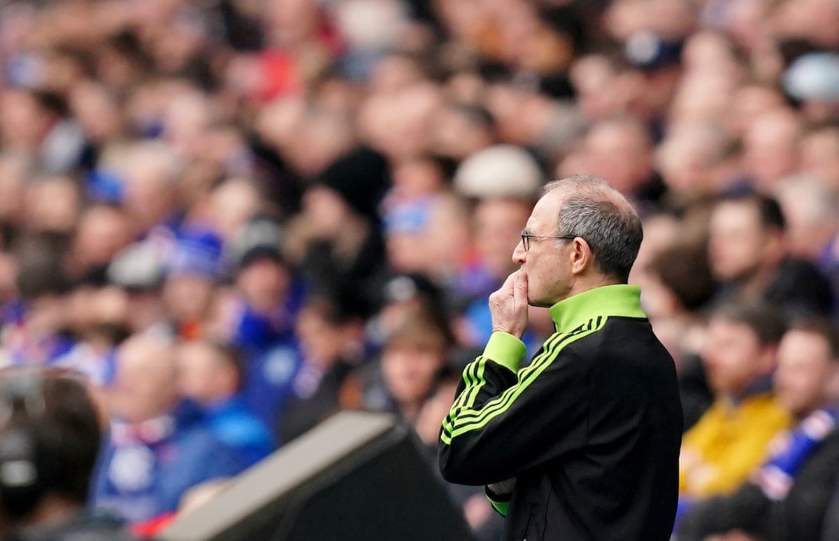 Martin O’Neill watches pensively from the sidelines
