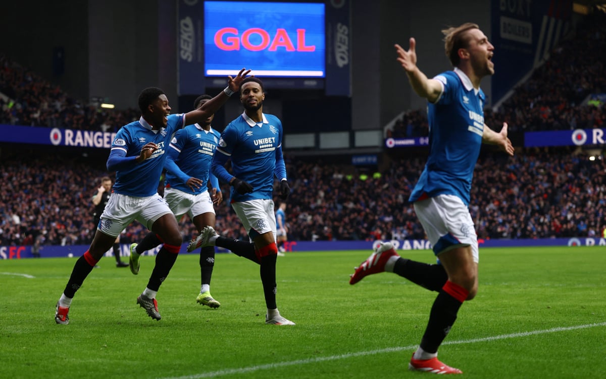 Youssef Chermiti and his teammates wheel away in celebration