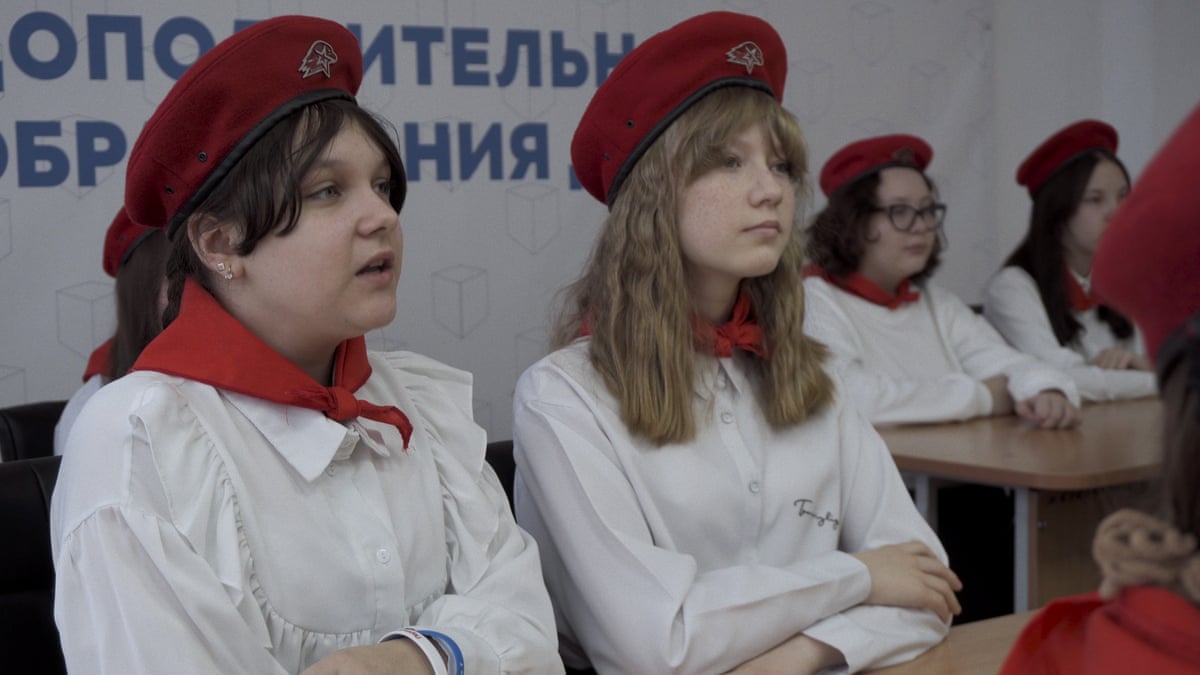 Film still: Mr Nobody Against Putin, directed by Pavel Talankin. Students In Class