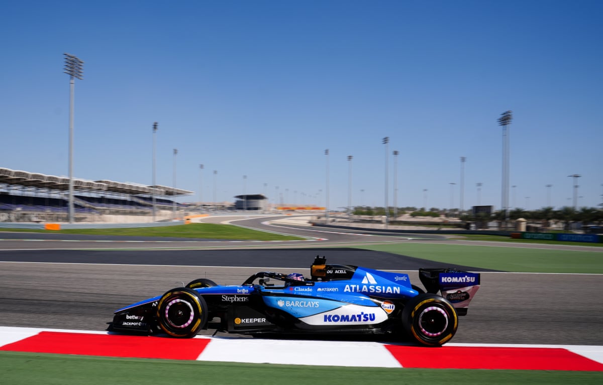 Alex Albon puts the 2026 Williams through its paces at the Sakhir circuit last month