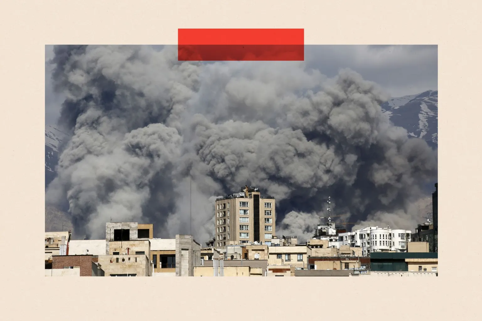 Anadolu via Smoke rises after a series of explosions are heard in Tehran, Iran 