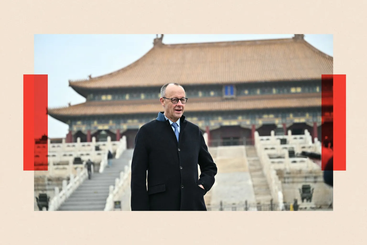 AFP via German Chancellor Friedrich Merz visits the Forbidden City in Beijing