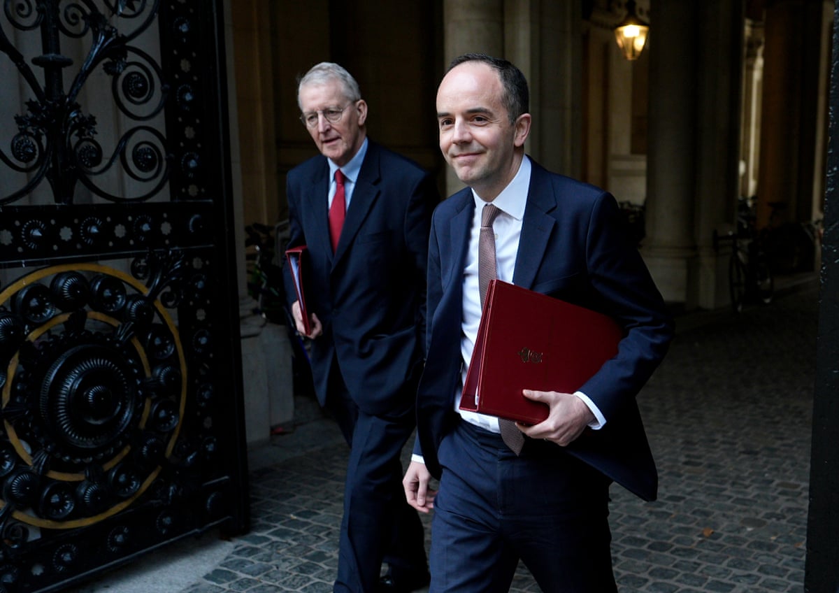Northern Ireland Secretary Hilary Benn (left) and Chief Secretary to the Treasury James Murray arrive for a Cabinet meeting in Downing Street, London.