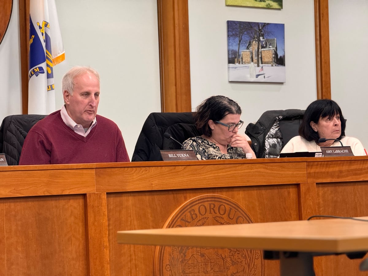 Members of the Foxborough board at this week’s meeting.