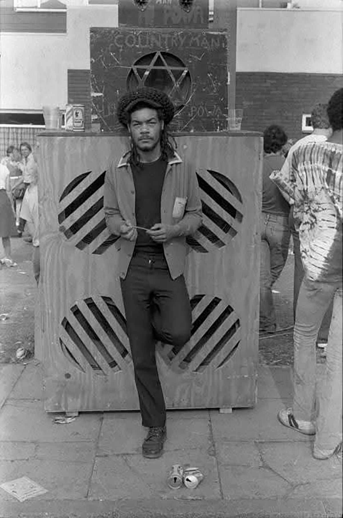 Lawrence ‘Tylo’ Taylo standing against a sound system