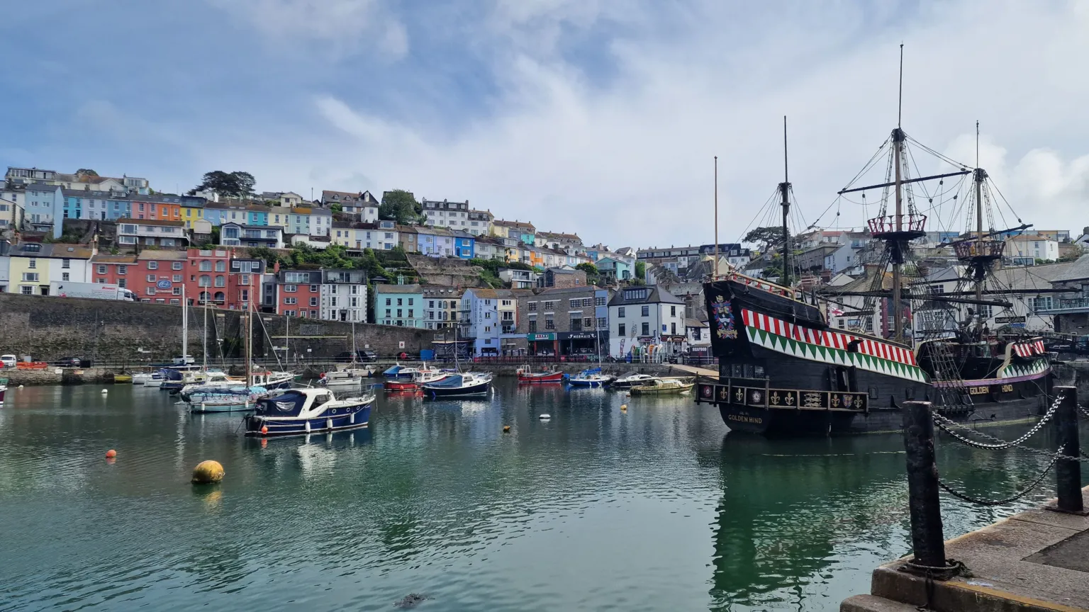 A shot across the harbour at Brixham, where thousands of properties were issued with boil water notices after South West Water confirm traces of cryptosporidium in the water supply