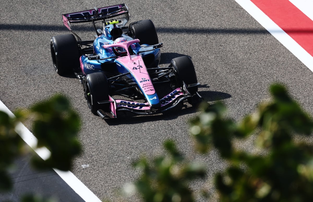 Alpine’s Franco Colapinto during testing in Bahrain