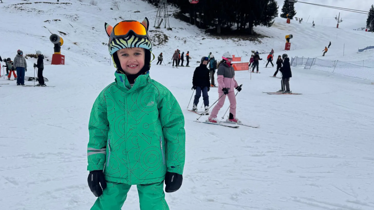Sheffield Children's NHS Foundation Trust/PA Wire Freddie skiing on holiday