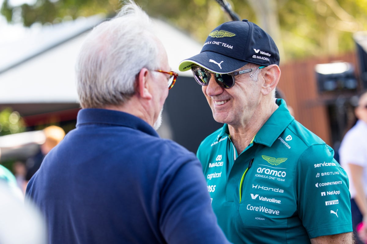 Adrian Newey at Albert Park