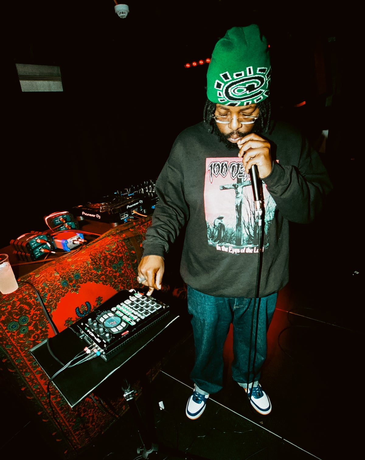 Tony Bontana performing live.