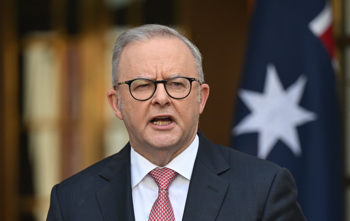 Australian prime minister Anthony Albanese.