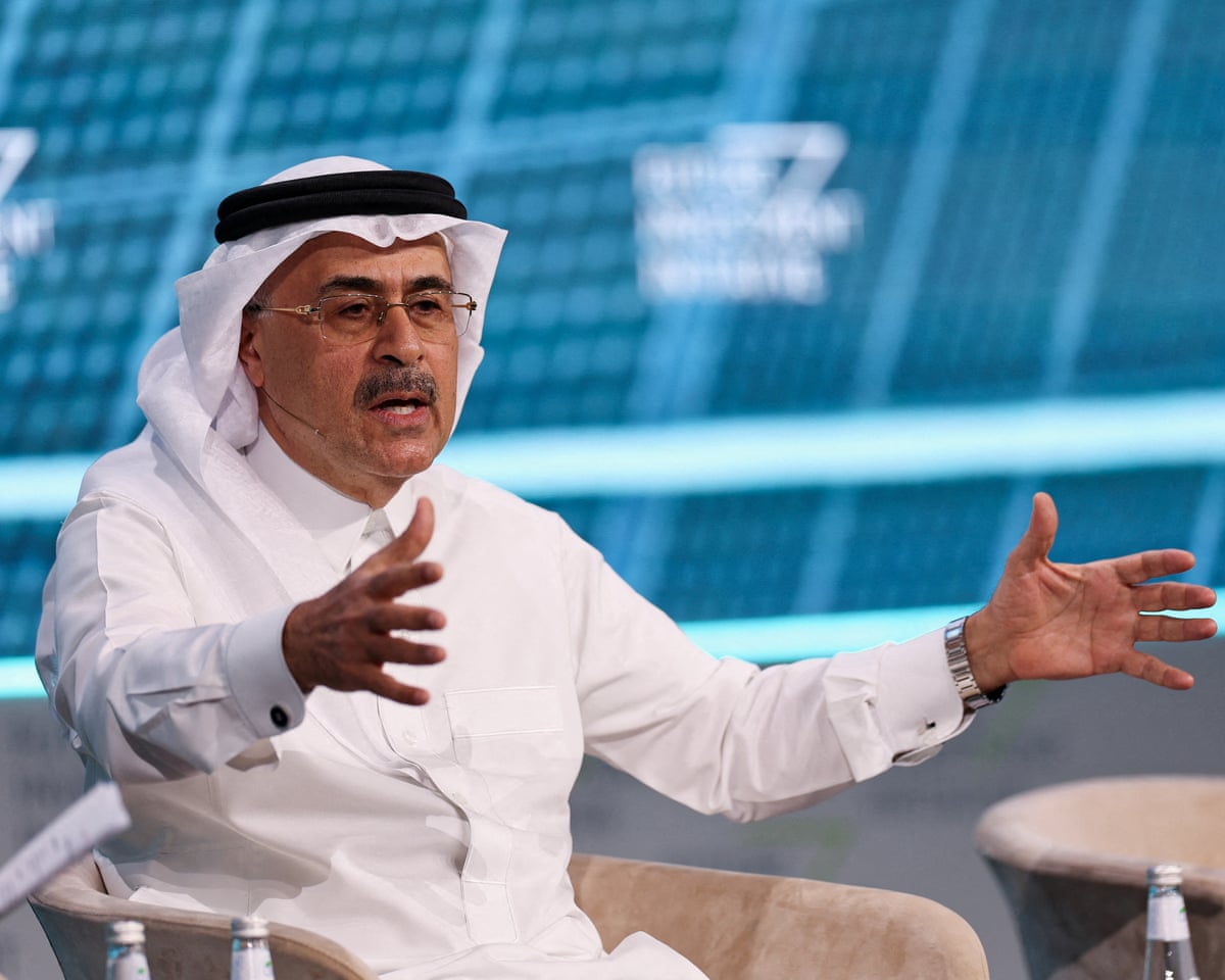 President and CEO of Saudi's Aramco, Amin H. Nasser, speaks during the Future Investment Initiative in Riyadh, Saudi Arabia October 29, 2024