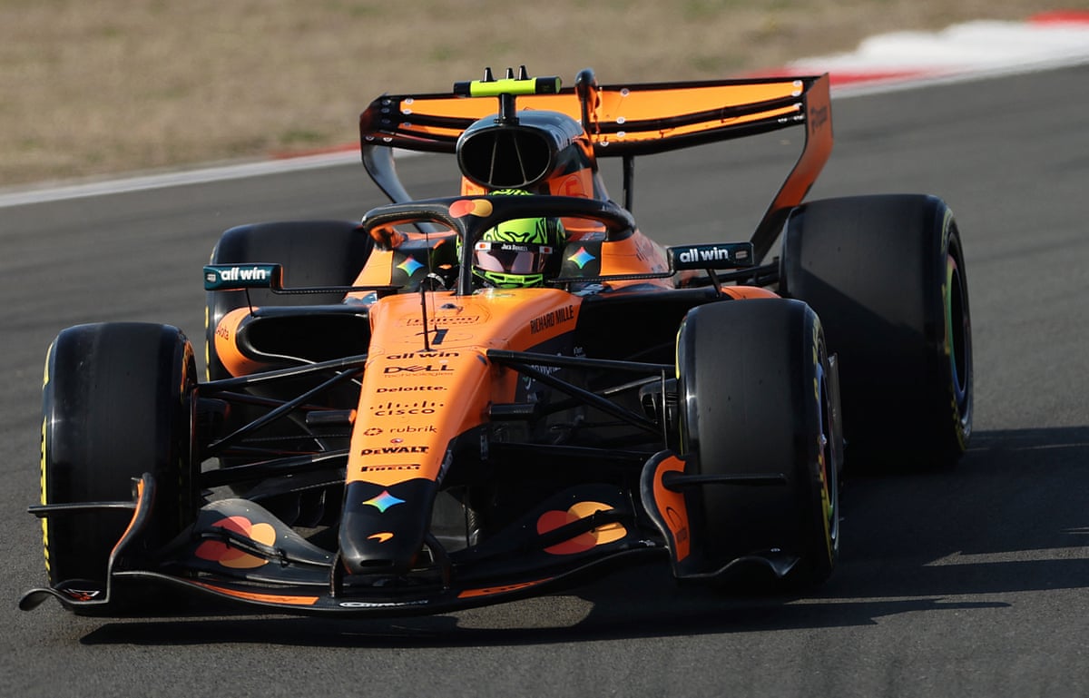 Lando Norris driving his McLaren
