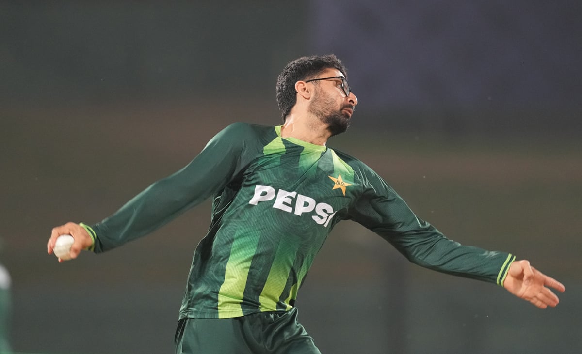 Abrar Ahmed of Pakistan bowls during a net session at the T20 World Cup