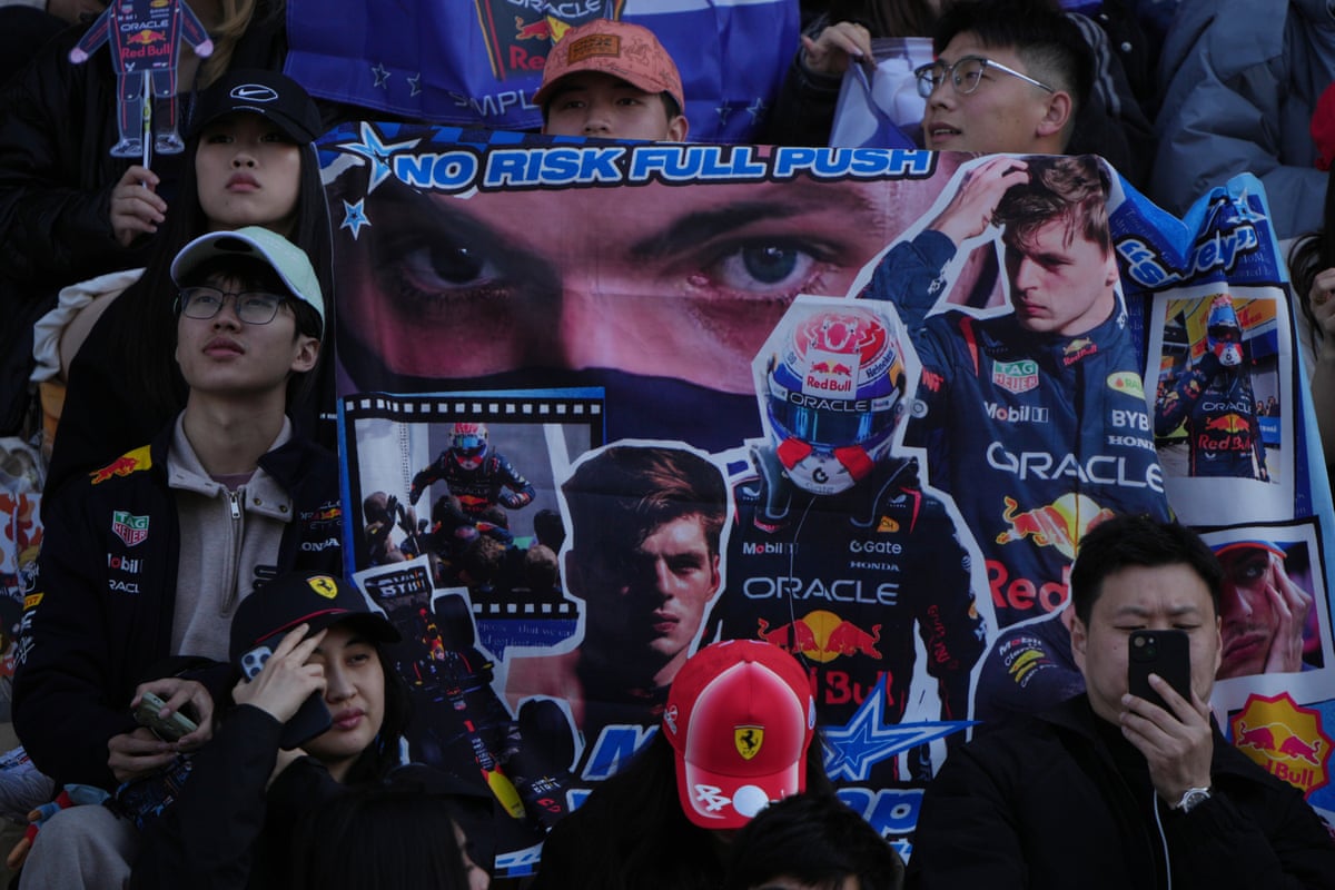 Max Verstappen fans in the crowd