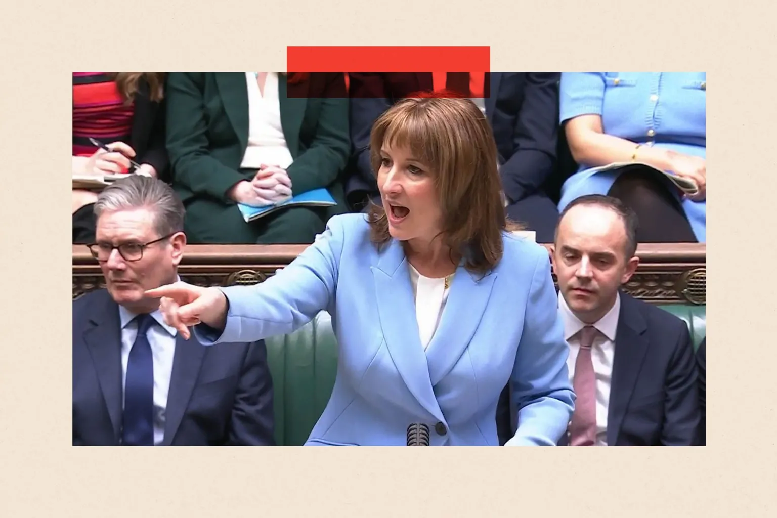  Rachel Reeves delivers the spring statement to MPs in the House of Commons