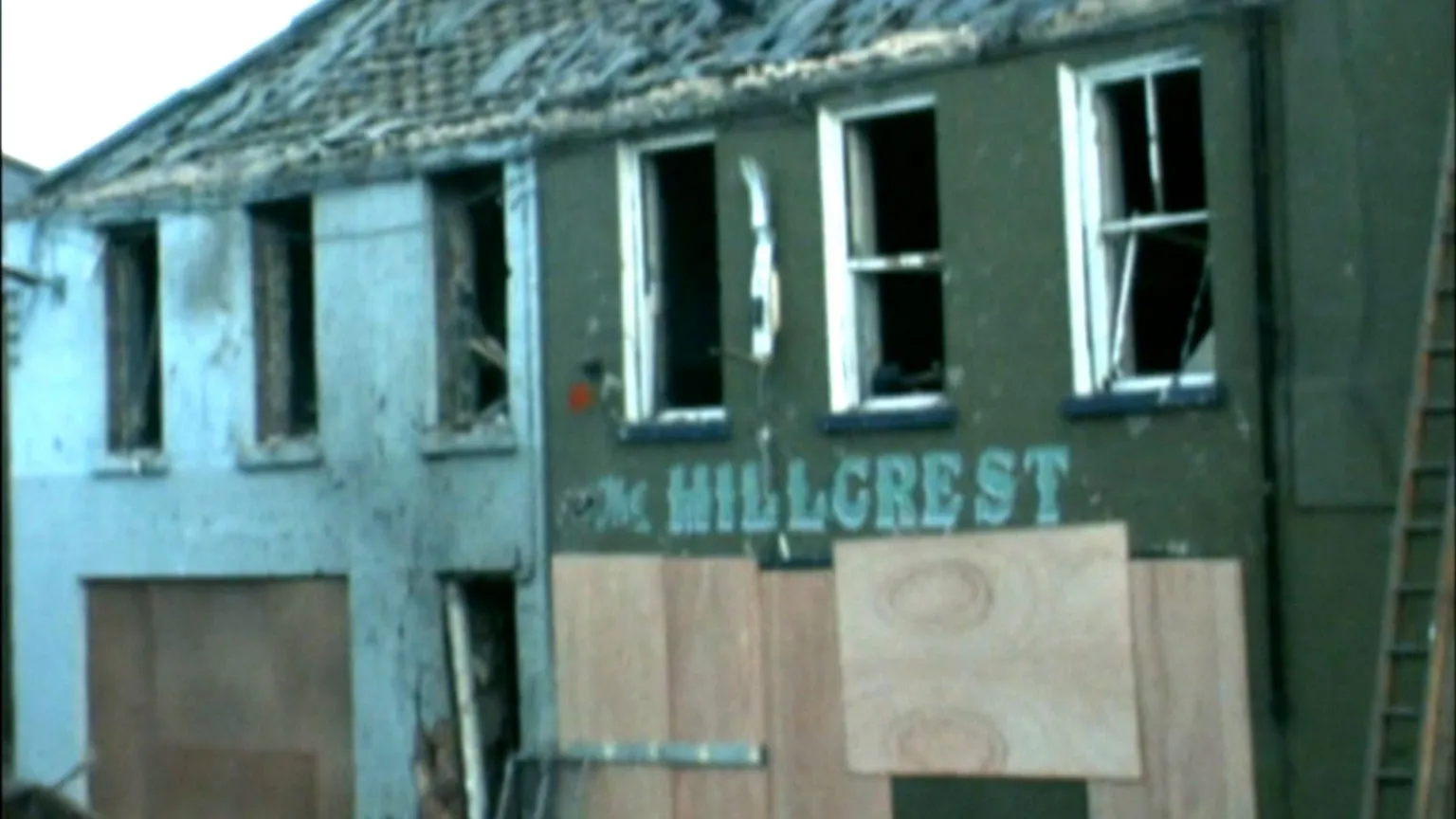 The Hillcrest Bar after the bombing in 1976