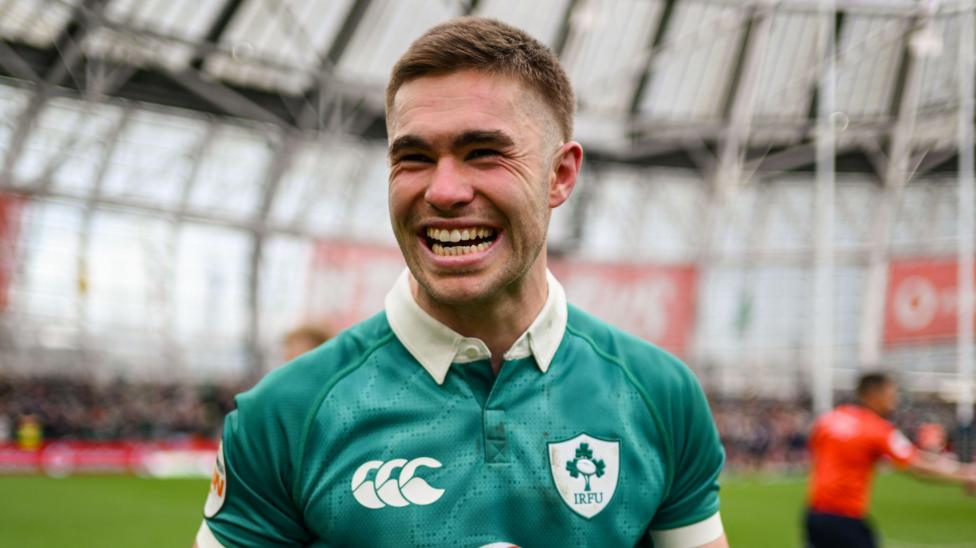 A smiling Jack Crowley at Aviva Stadium