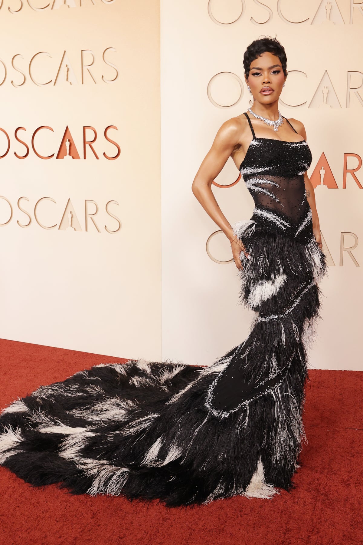 98th Oscars - ArrivalsHOLLYWOOD, CALIFORNIA - MARCH 15: Teyana Taylor attends the 98th Oscars at Dolby Theatre on March 15, 2026 in Hollywood, California. (Photo by Mike Coppola/)