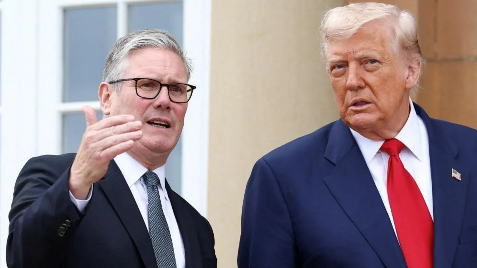  Sir Keir Starmer and Donald Trump at Turnberry in 2025