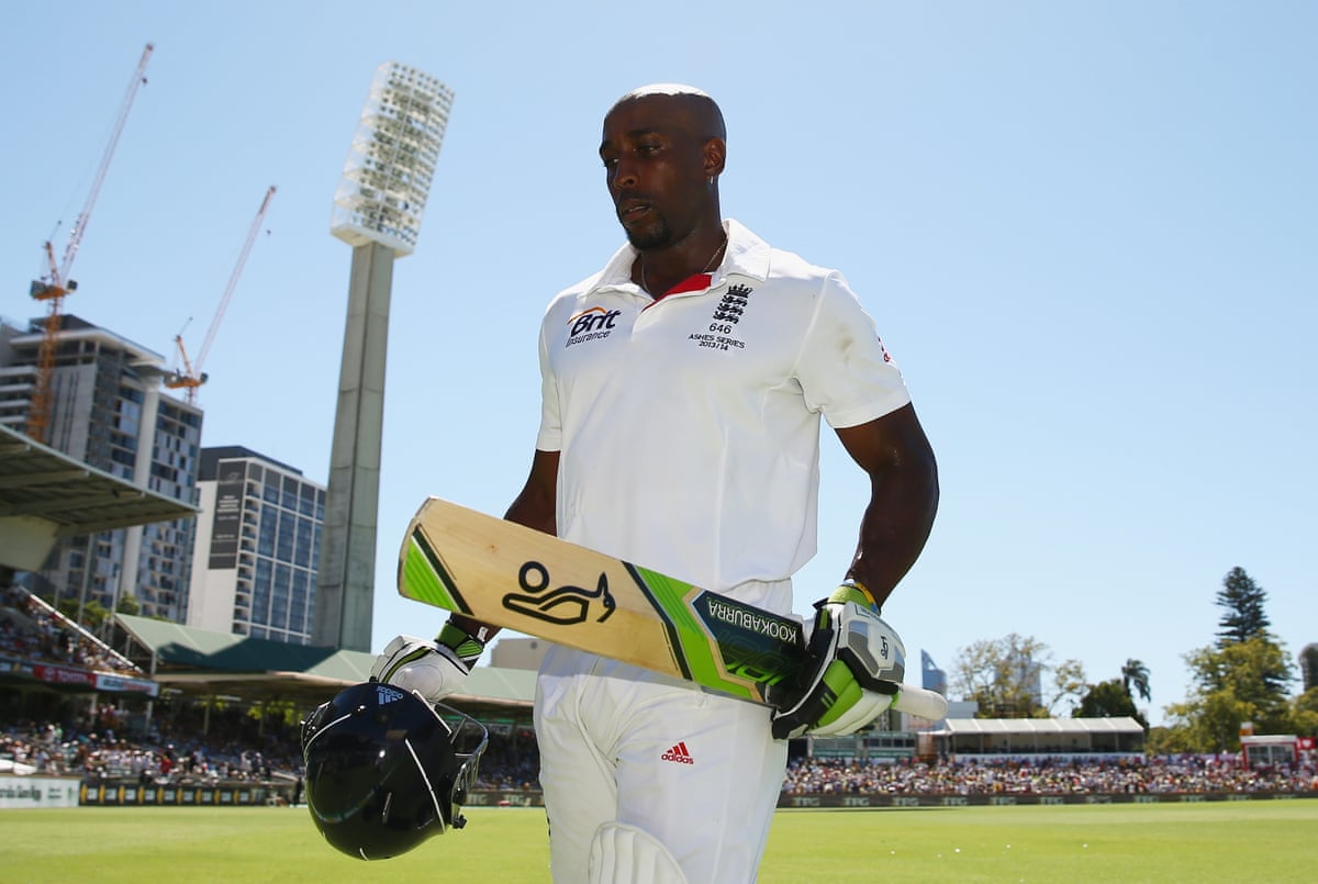 Carberry playing for England against Australia in Perth in 2013.