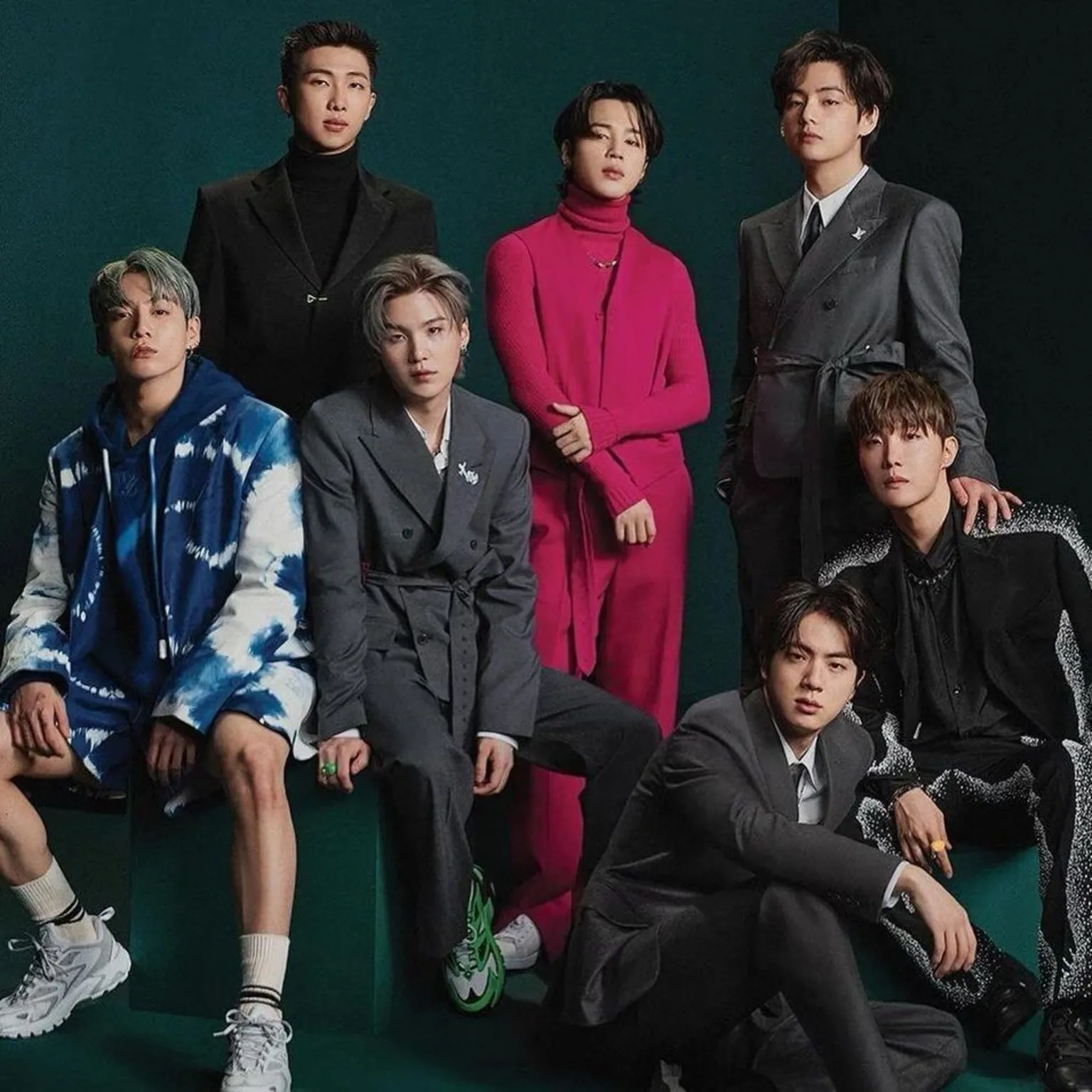 HYBE A group shot of BTS 