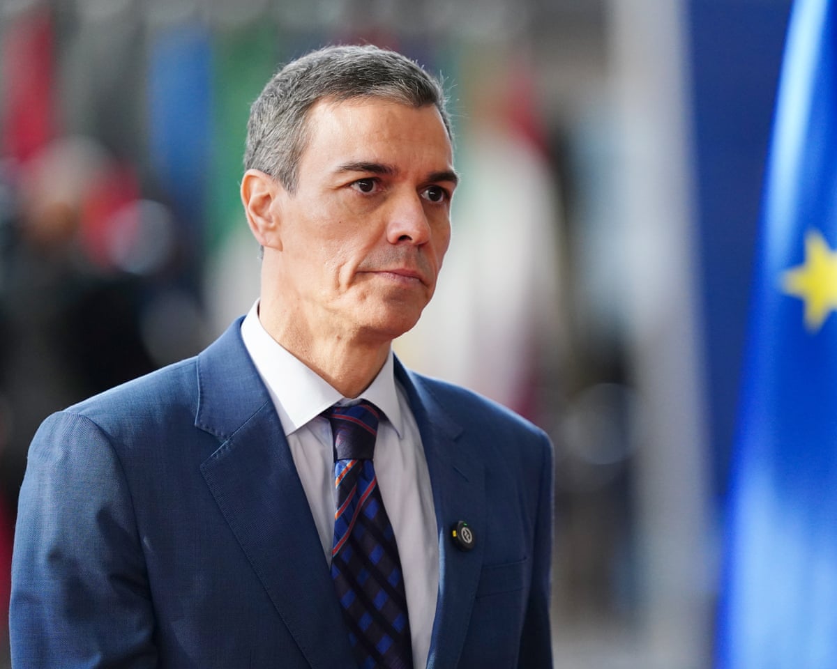Spanish PM Pedro Sánchez arrives to the European Council summit in Brussels, Belgium.