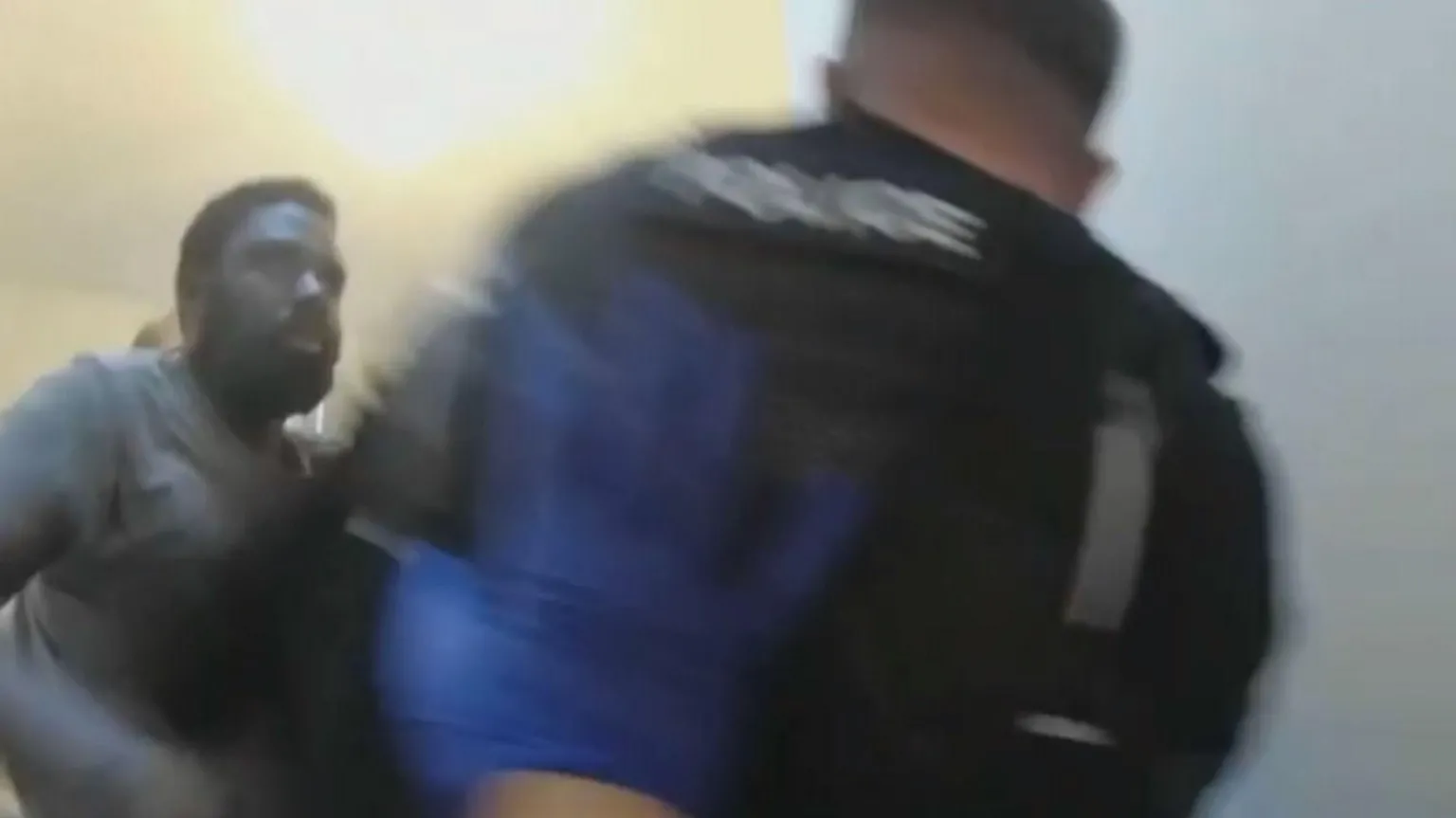 Nottinghamshire Police Bodycam footage of Calocane's assault on a police officer. 