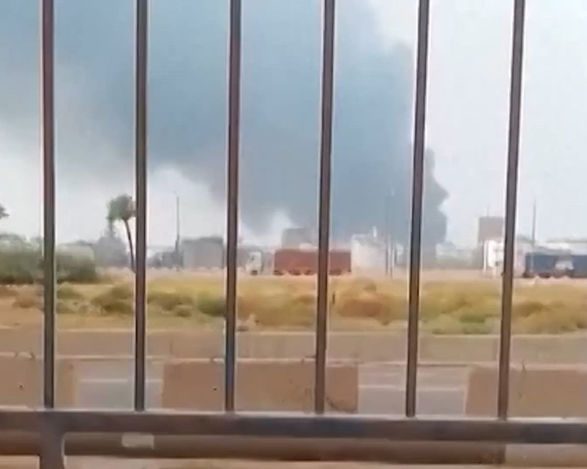 Footage shows fire in Saudi Arabia's Yanbu refinery and Kuwait's Mina Abdullah refinery