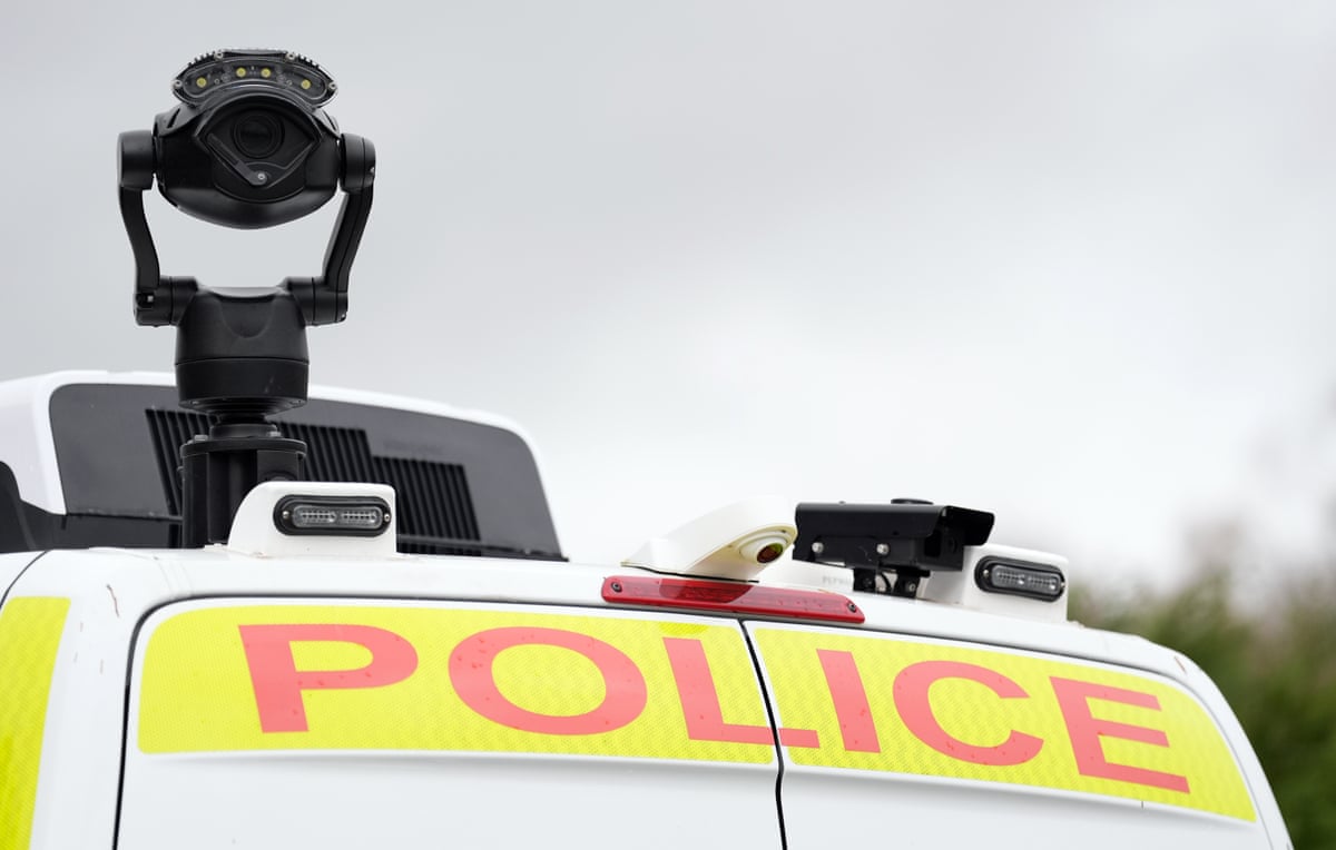 a camera on top of a Live Facial Recognition van