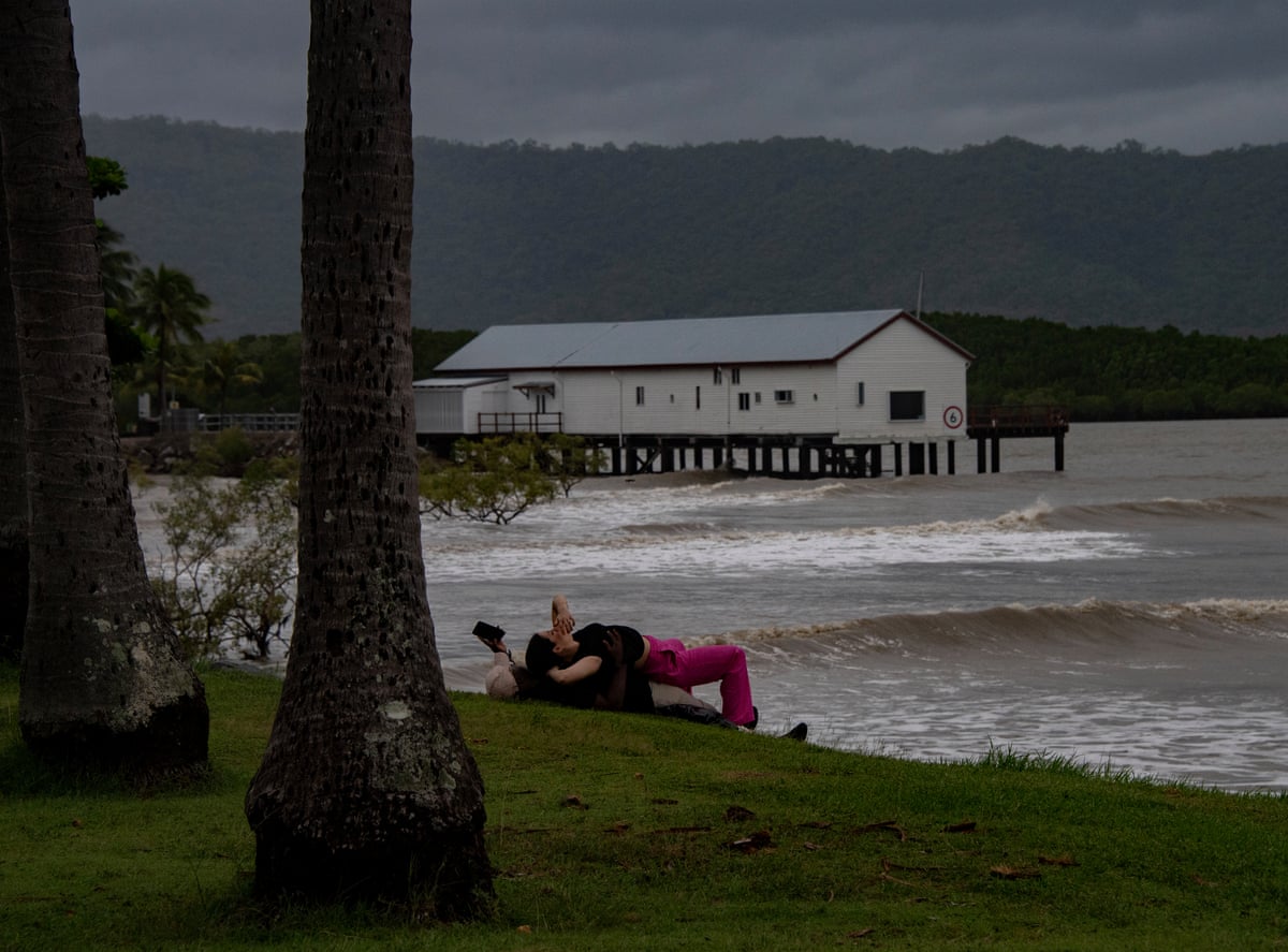 Storm clouds in Port Douglas before the cyclone arrived