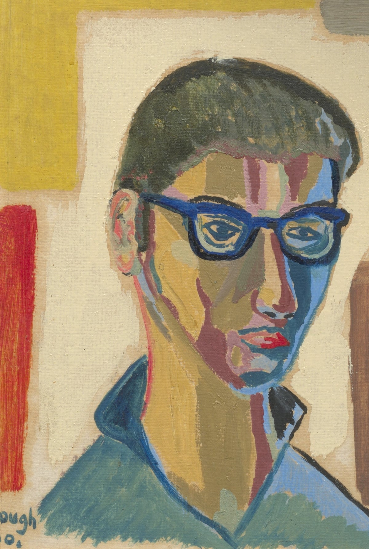 A self-portrait by Roger McGough painted in the 1960s