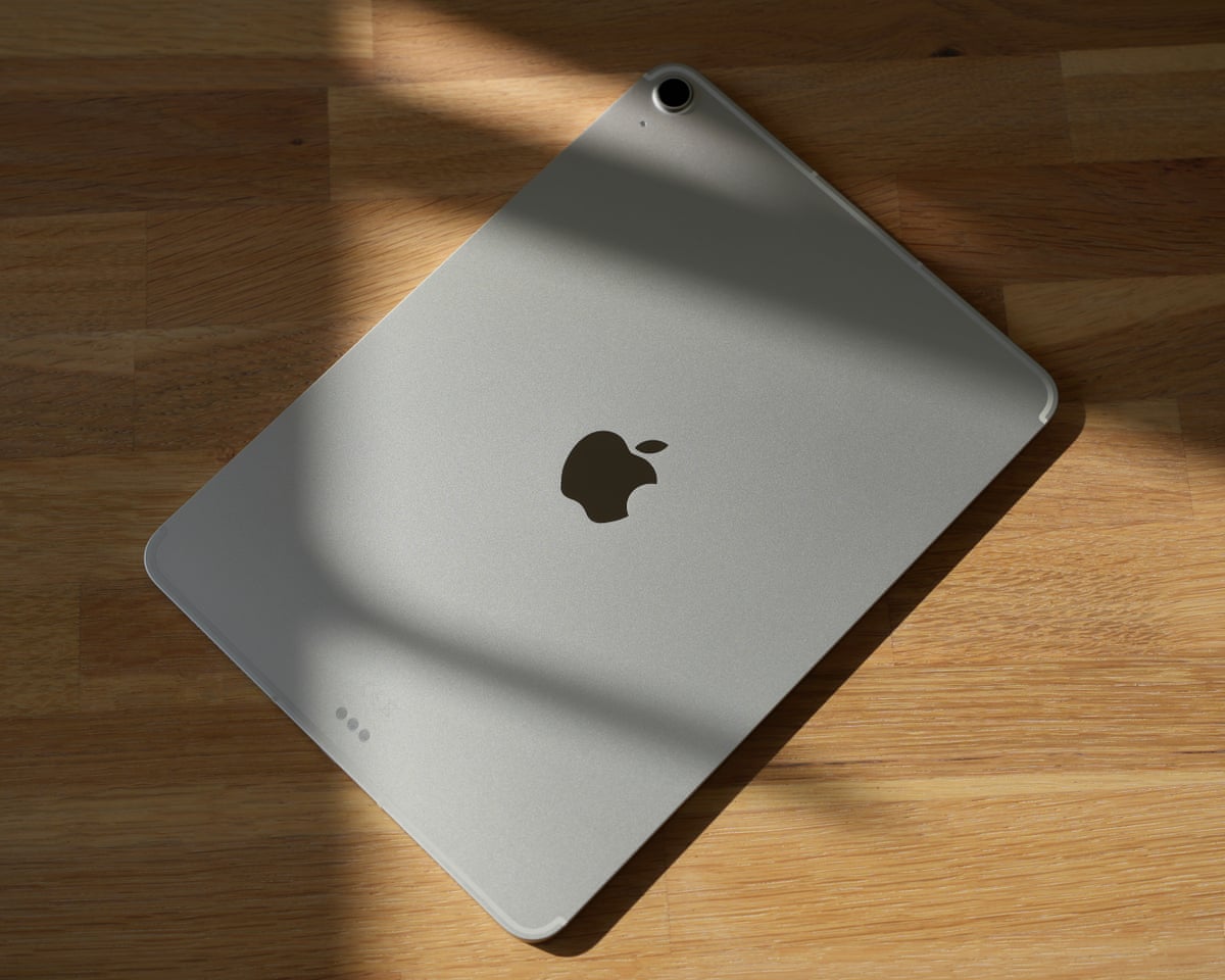 The back of the Apple iPad Air M4.