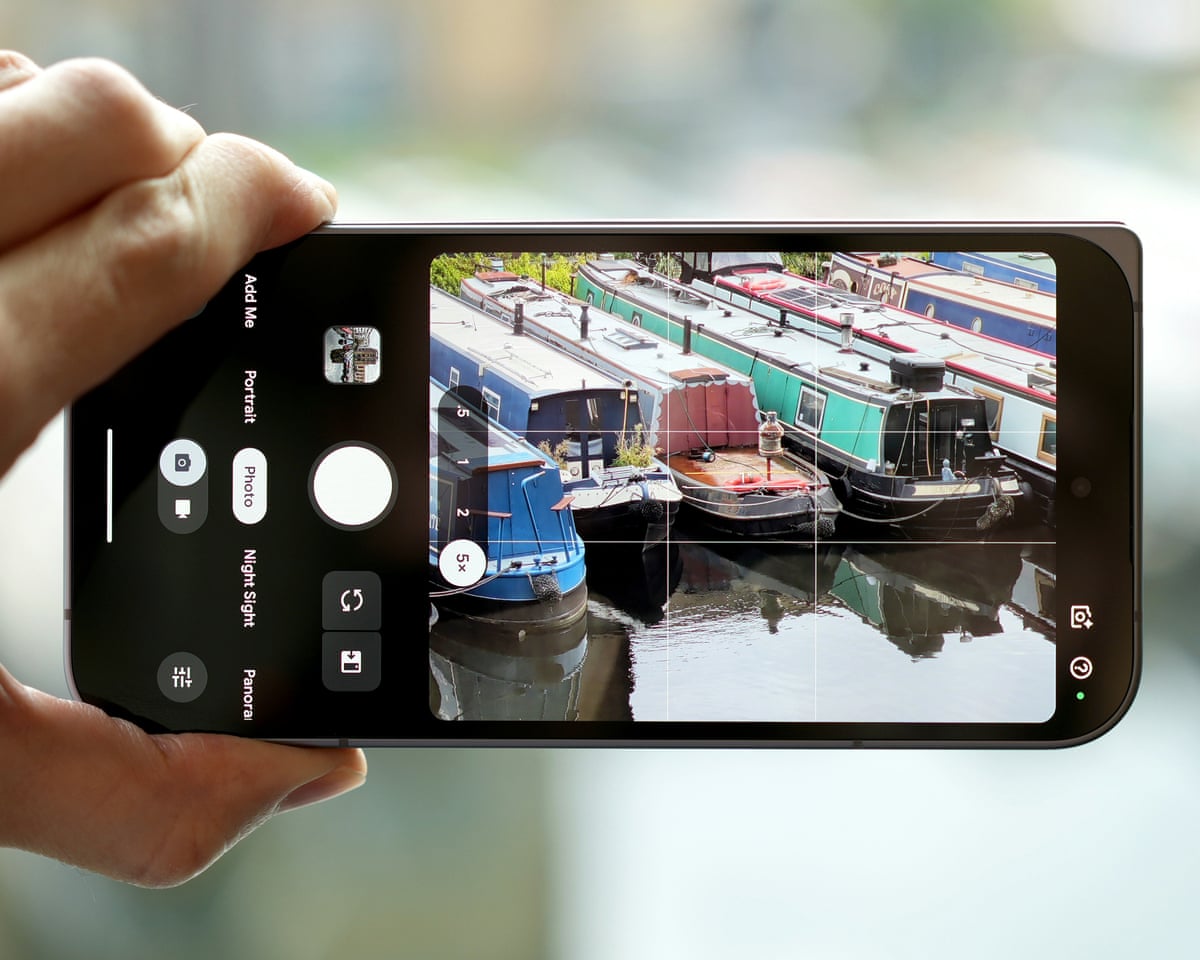 The camera app on the Google Pixel 10 Pro Fold.
