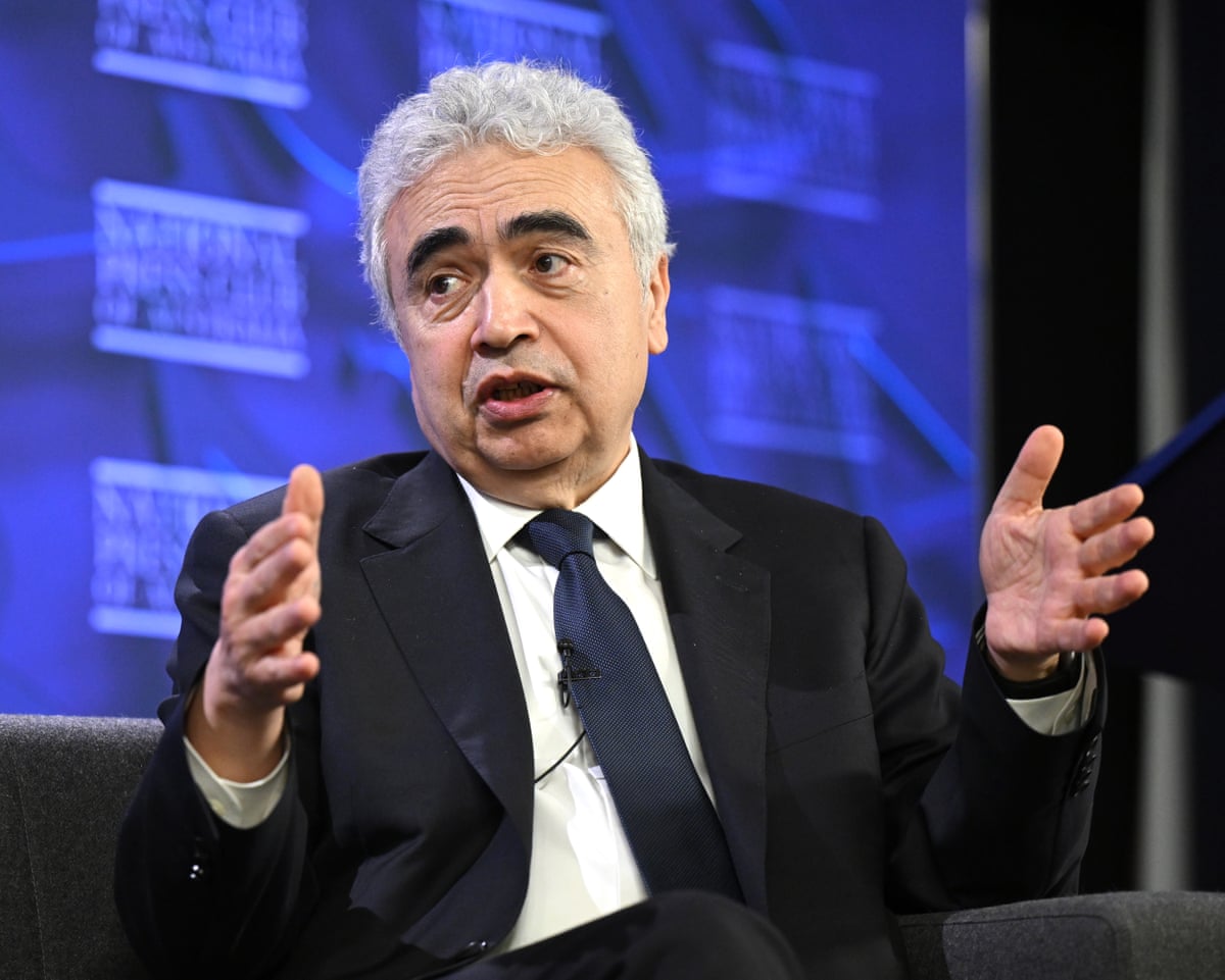 International Energy Agency chief Fatih Birol speaking in Australia’s capital on Monday