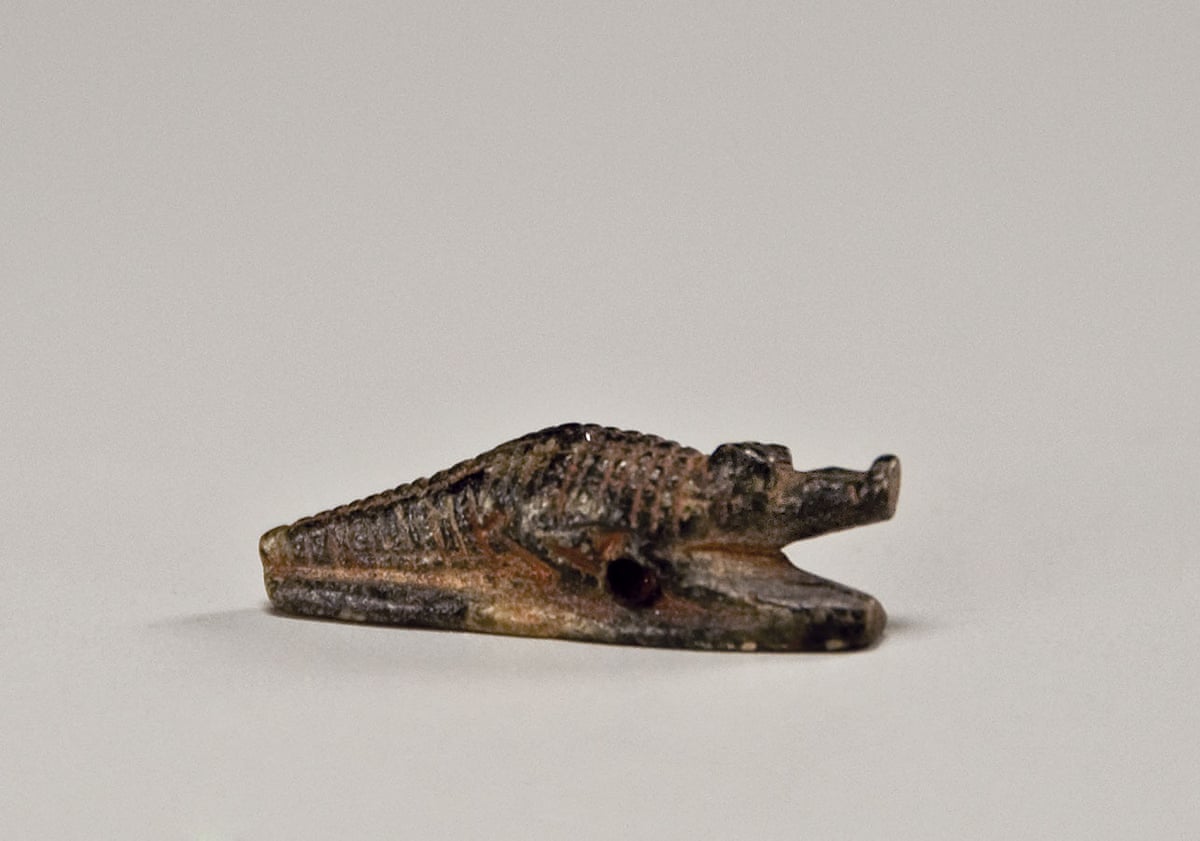Crocodile amulet. Egyptian, 25th–31st Dynasties, 747–332 BCE