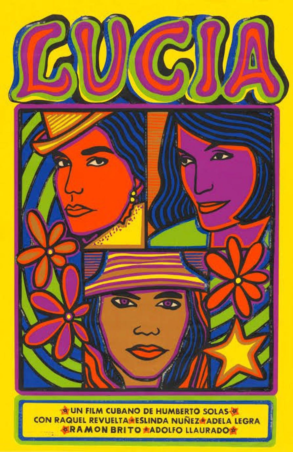 A poster for the 1968 film Lucia, directed by Humberto Solas.