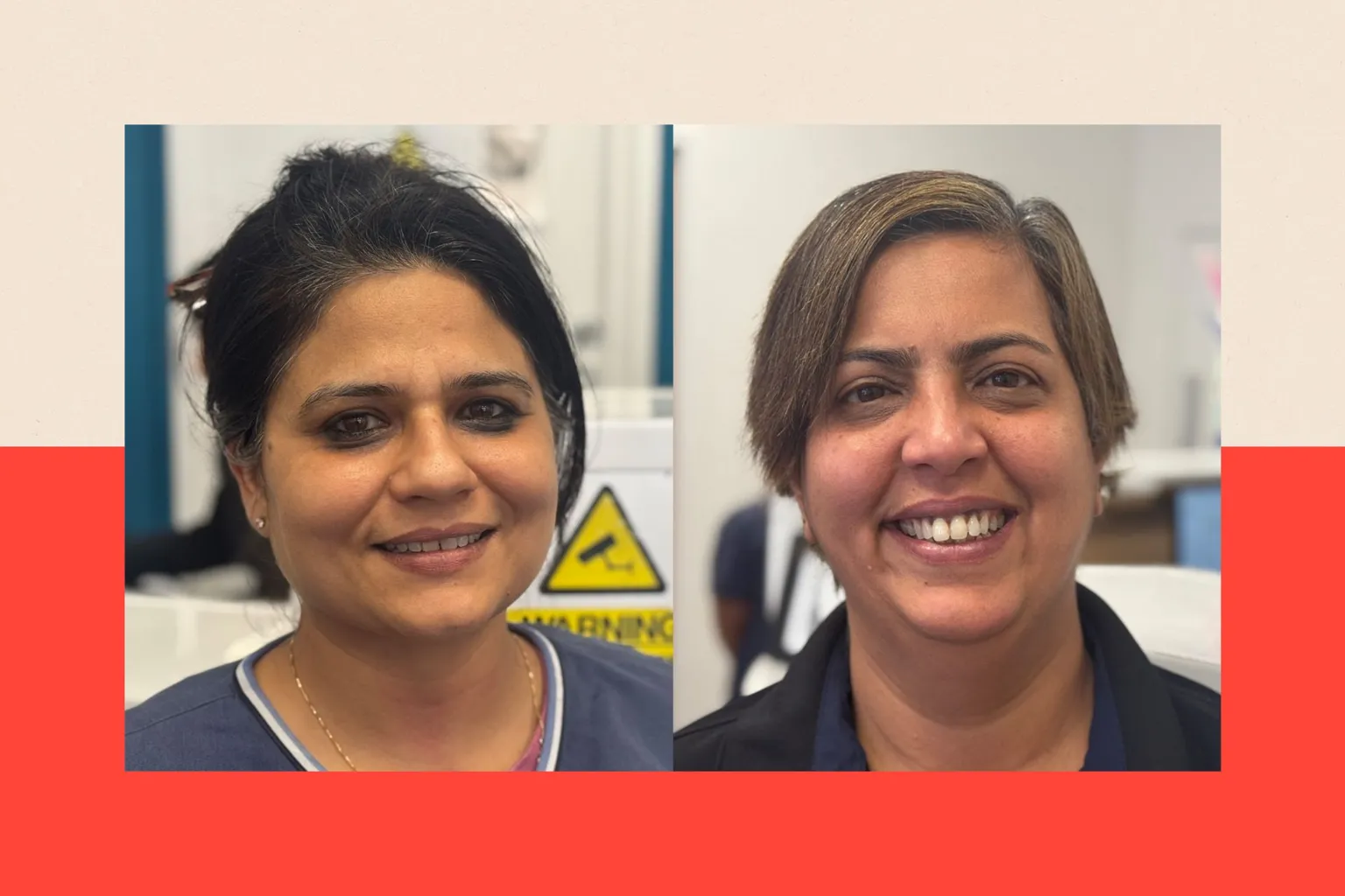 Close up shots of Shivani Bhandari and Dr Gauri Pradhan