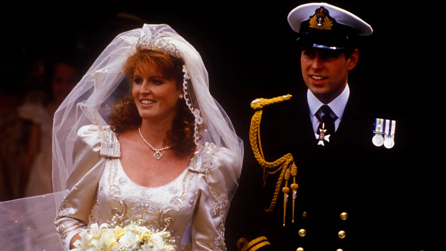  The wedding of Prince Andrew, Duke of York, and Sarah Ferguson at Westminster Abbey, London, UK 