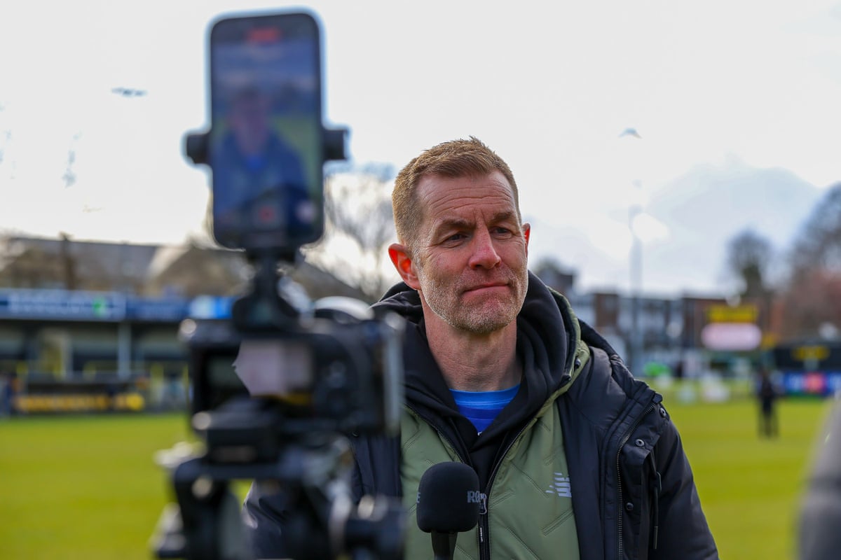 Harrogate manager Simon Weaver speaks to the media after the 2-0 defeat by Notts County.