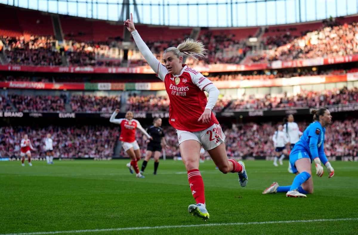 Alessia Russo celebrates after scoring her sides second goal