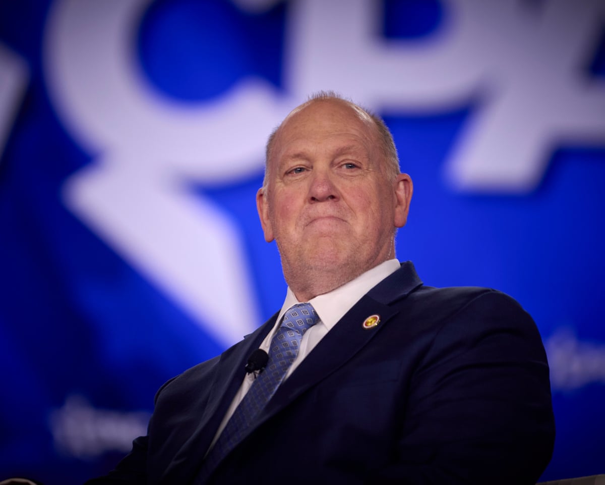 Tom Homan during the annual 2026 Conservative Political Action Conference in Grapevine, Texas, on 26 March 2026.