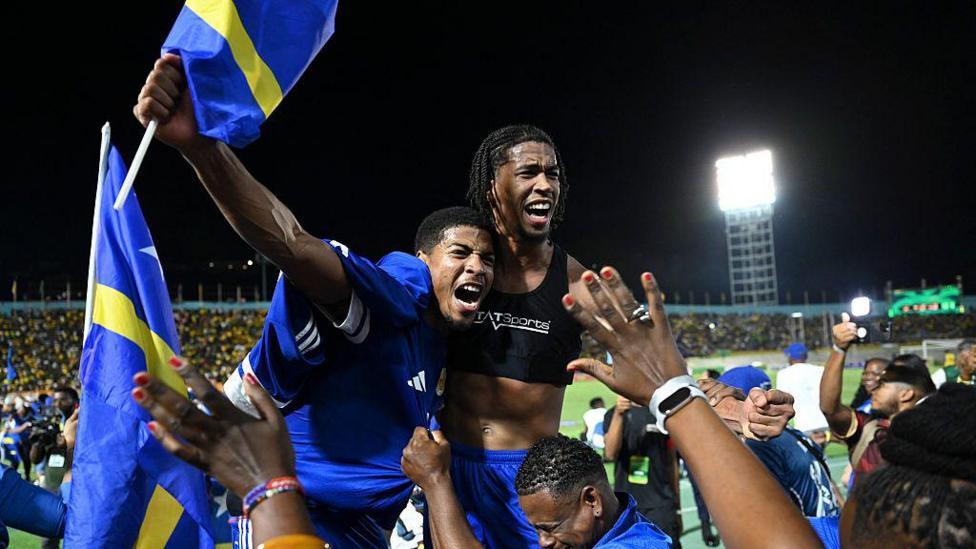 Curacao celebrate qualifying for the World Cup